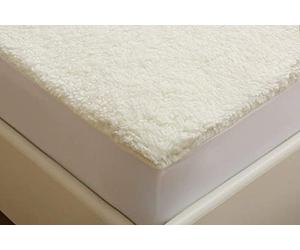 HOMES-LINEN Under Fleece Blanket Mattress Protector Teddy Bear Fleecy Mattress Topper Under Blanket Winter Warm Cosy Protector (King)