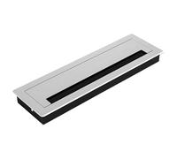 Homes Office Desk Wire Management Brushed Metal Grommets Aluminum Cable Hole Cover Multipurpose Metal Desk Cord Cover Protective Cable Grommet