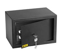 HomeSafe HV20K Safe Box with Key Lock, 20x31x20cm (HxWxD), Money Lock Box for Home Security, Storage Safety Locker, Safe for Cash Savings, Jewelry or Money
