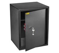 HomeSafe HV50K Safe Box with Key Lock, 50x35x35cm (HxWxD), Money Lock Box for Home Security, Storage Safety Locker, Safe for Cash Savings, Jewelry or Money, Office Documents