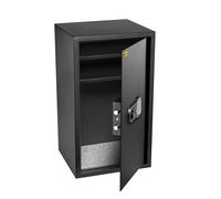 HomeSafe HV70E Large Digital Safe with Electronic Lock, 70x40x36cm, Electronic Money Safe Lock Box for Home Security, Storage Safety Locker, Office Safe for documents with 2 height-adjustable shelves
