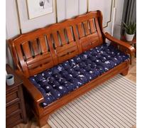 Homesally 8cm Thick Bench Cushion, Garden Bench Pad Cushions with Fixing Ties, Swing Seat Cushion, 2/3 Seater Rectangle Seat Cushion Pads for Outdoor Indoor Garden Furniture Patio,#6,48 * 155cm