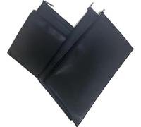 HOMESAN 4 Pieces 11x6.1 inch Money Pouch,Check Wallet, Money Bags with Zipper, Cash Bag,Bank Bag, Cosmetics, Black, 4Pieces