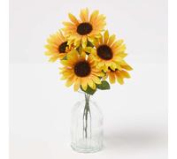 HOMESCAEPS Handmade Sunflower Artificial Bouquet