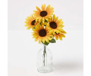 HOMESCAEPS Handmade Sunflower Artificial Bouquet