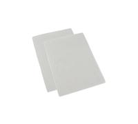 Homescapes White 100% Brushed Cotton Cot Flat Sheet Pair, 100 X 150 Cm