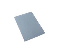 HOMESCAPES Flat Cot Sheets, 100% Organic Cotton Toddler Bed Sheet, Soft & Breathable, Brushed Plain Blue 100 x 150cm, Oeko-Tex Hypoallergenic Bedding for Toddlers & Baby Cots