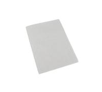 HOMESCAPES Flat Cot Sheets, 100% Organic Cotton Toddler Bed Sheet, Soft & Breathable, Brushed Plain White 100 x 150cm, Oeko-Tex Hypoallergenic Bedding for Toddlers & Baby Cots