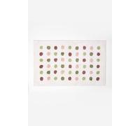 Homescapes Multi Colour 100% Cotton Bath Mat Tufted Polka Dot Design, 50 X 80 Cm