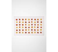 Homescapes Mustard And White 100% Cotton Bath Mat Tufted Polka Dot Design, 50 X 80 Cm
