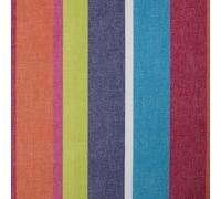 HOMESCAPES 100% Cotton Fabric Fat Quarters, Multi Coloured Striped Cotton Fabric, 150cm Wide Stripe Cotton Fabric Squares by The Metre, Craft Material for Sewing, DIY, Patchwork & Quilting Red Green
