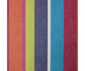 HOMESCAPES 100% Cotton Fabric Fat Quarters, Multi Coloured Striped Cotton Fabric, 150cm Wide Stripe Cotton Fabric Squares By The Metre, Craft Material for Sewing, DIY, Patchwork & Quilting Red Green
