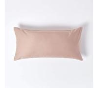 HOMESCAPES 1000 Thread Count Egyptian Cotton Beige 40 x 80 cm Pillowcase Euro Size Luxury Pillow Case Pack of 2