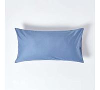 HOMESCAPES 1000 Thread Count Egyptian Cotton Blue King Size Pillowcase Luxury Housewife Pillow Case