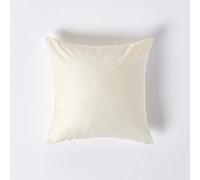 HOMESCAPES 1000 Thread Count Egyptian Cotton Cream 40 x 40 cm Pillowcase Euro Size Luxury Pillow Case
