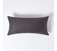 Homescapes Continental Egyptian Cotton Pillowcase 1000 Tc, 40 X 80 Cm In Dark Grey Dark Grey One Size