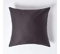 HOMESCAPES 1000 Thread Count Egyptian Cotton Grey 60 x 60 cm Pillowcase Euro Size Luxury Pillow Case