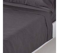 (King, Charcoal Grey) 1000 Thread Count Egyptian Cotton Flat Sheet Luxury Bed Sheet