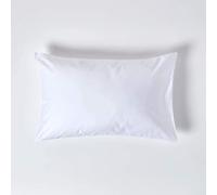 HOMESCAPES 1000 Thread Count Egyptian Cotton White Standard Size Pillowcase Luxury Housewife Pillow Case Pack of 4