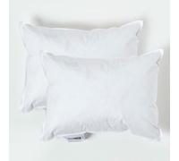HOMESCAPES 2 Pack Luxury Duck Feather Cushion Inserts 30cm x 40cm (12 x 16”) Perfect Bounce Back and Down-Proof Cover Generously Filled Inner Pads Filler, Hypoallergenic RDS Certified Machine Washable