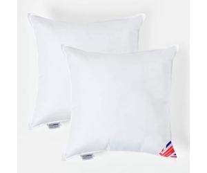 HOMESCAPES 2 Pack Luxury Super Microfibre Cushion Inserts 50cm x 50cm (20 x 20”) Perfect Bounce Back and Soft Cover Generously Filled Inner Pads Hypoallergenic Cushion Filler Handmade Machine Washable