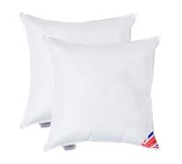 HOMESCAPES 2 Pack Luxury Super Microfibre Cushion Inserts 55cm x 55cm (22 x 22”) Perfect Bounce Back and Soft Cover Generously Filled Inner Pads Hypoallergenic Cushion Filler Handmade Machine Washable
