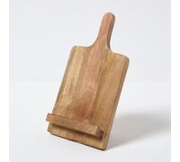 Wooden Cookbook Holder Tablet Stand Mango Wood Recipe Book Display Stand 36cm