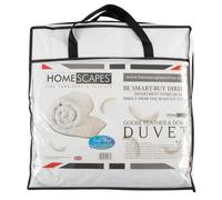 HOMESCAPES 4.5 Tog Children's Duvet Luxury Goose Feather and Down for Summer, 120 x 150 cm