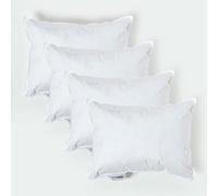 HOMESCAPES 4 Pack Luxury Duck Feather Cushion Inserts 30cm x 40cm (12 x 16”) Perfect Bounce Back and Down-Proof Cover Generously Filled Inner Pads Filler, Hypoallergenic RDS Certified Machine Washable