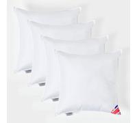 HOMESCAPES 4 Pack Luxury Super Microfibre Cushion Inserts 55cm x 55cm (22 x 22”) Perfect Bounce Back and Soft Cover Generously Filled Inner Pads Hypoallergenic Cushion Filler Handmade Machine Washable