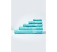 HOMESCAPES Aqua Blue Turkish Cotton Bath Towel Super Soft Thick & Absorbent 500 GSM Towel Heavy Weight for everyday Luxury