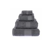 Homescapes 500 GSM Turkish Cotton Towel Soft, Absorbent & Quick-Drying in Grey | Size: Bath Sheet Homescapes Grey Bath Sheet
