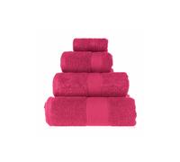 HOMESCAPES Raspberry Pink Turkish Cotton Bath Towel Super Soft Thick & Absorbent 500 GSM Towel Heavy Weight for everyday Luxury