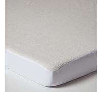 HOMESCAPES 90 x 200 cm Euro Single Fleece Underblanket Mattress Protector Oeko-Tex Certified Cosy Thermal Topper with 230 GSM Faux Wool Thick Teddy Top & 30cm Deep Elasticated Stretch Fabric Skirt