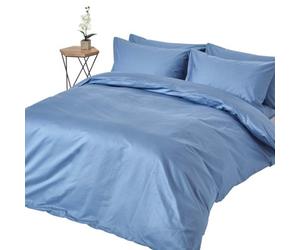 Homescapes Air Force Blue Egyptian Cotton Duvet Cover With Pillowcases 1000 Thread Count, King