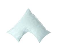 Homescapes Egyptian Cotton Super Soft V Shaped Pillowcase 330 TC in Aqua Homescapes Aqua