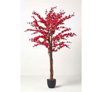 Homescapes Artificial Blossom Tree - Cerise Pink Silk Flowers - 5 Feet