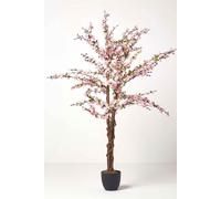 Artificial Blossom Tree with Light Pink Silk Flowers - 5 Feet Homescapes Light Pink One Size