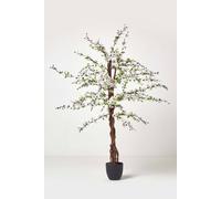 Homescapes Artificial Blossom Tree with White Silk Flowers - 5 Feet