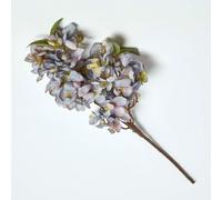 HOMESCAPES Artificial Single Stem Blue Orchard Blossom 64 cm Faux Silk Flower for Bouquet or Floral Arrangement