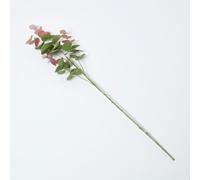 HOMESCAPES Artificial Blush Eucalyptus Spray, 85cm Tall Lifelike Faux Foliage Stem for Home Decor & Vases