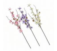 Homescapes Artificial Cosmos Stems, Set Of 3, Multi-Colour (107Cm)
