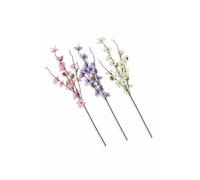 Homescapes Artificial Cosmos Stems, Set Of 3, Multi-Colour Multi