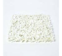 Homescapes Artificial Cream Handcrafted Hydrangea Flower Wall Tile, 50 X 50 Cm
