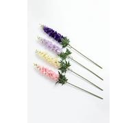 Homescapes Artificial Delphinium Stems, Set Of 4, Multi-Colour Multi