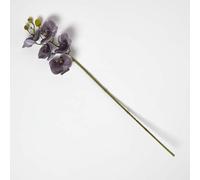 HOMESCAPES Artificial Gray Orchid Stem with 5 Flowers 68 cm, Realistic Individual Flower