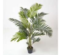 Areca Palm Tree in Pot, 160 cm Tall Homescapes Green One Size