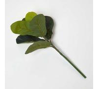 Homescapes Artificial Green Handcrafted Ficus Branch, 46 Cm