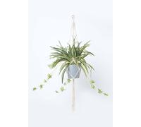 Homescapes Artificial Hanging Basket Spider Plant, 95 cm - Green