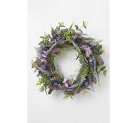Homescapes Artificial Lavender Wreath, 40cm, Purple Homescapes Purple